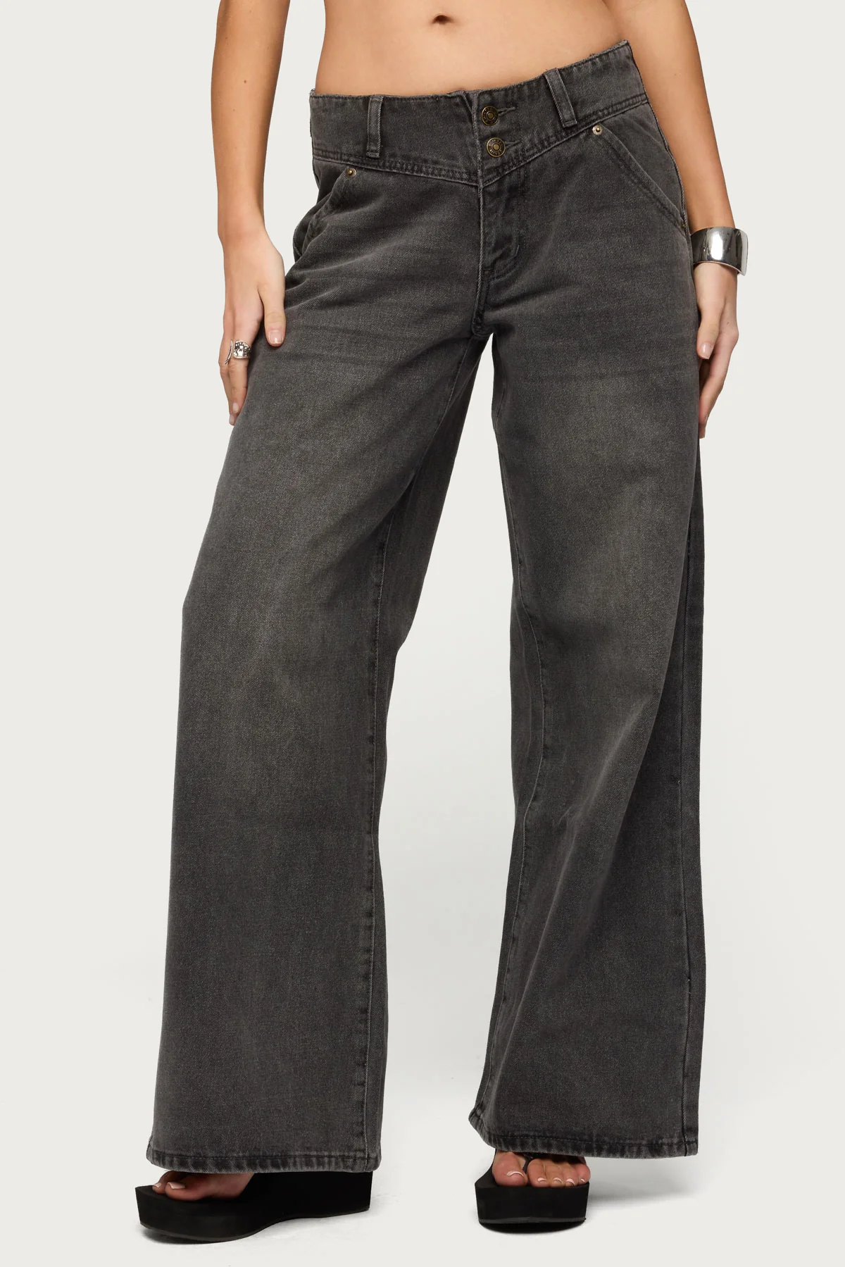 Meredith Low Rise Wide Leg Jeans