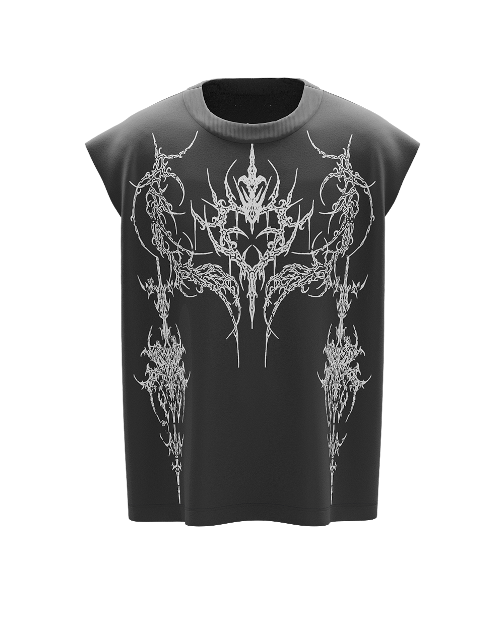 Charcoal Demon Boxy Unisex Vest