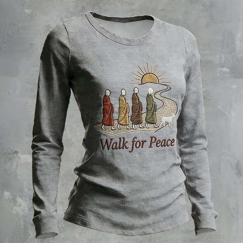 Women's Walk With Aloka Walk For Peace Long Sleeves T-shirt