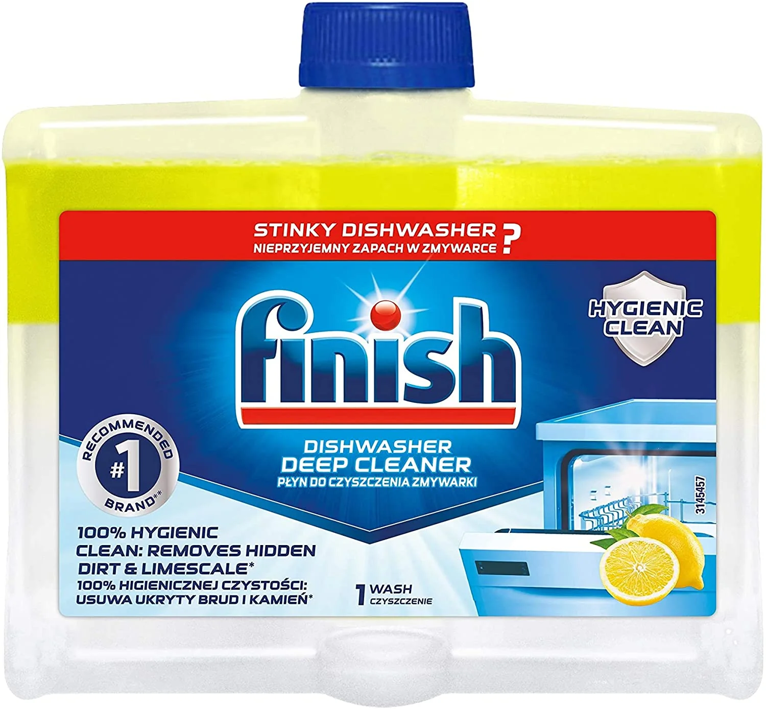 Finish Lemon Sparkle Cleaner 250 ml ×4