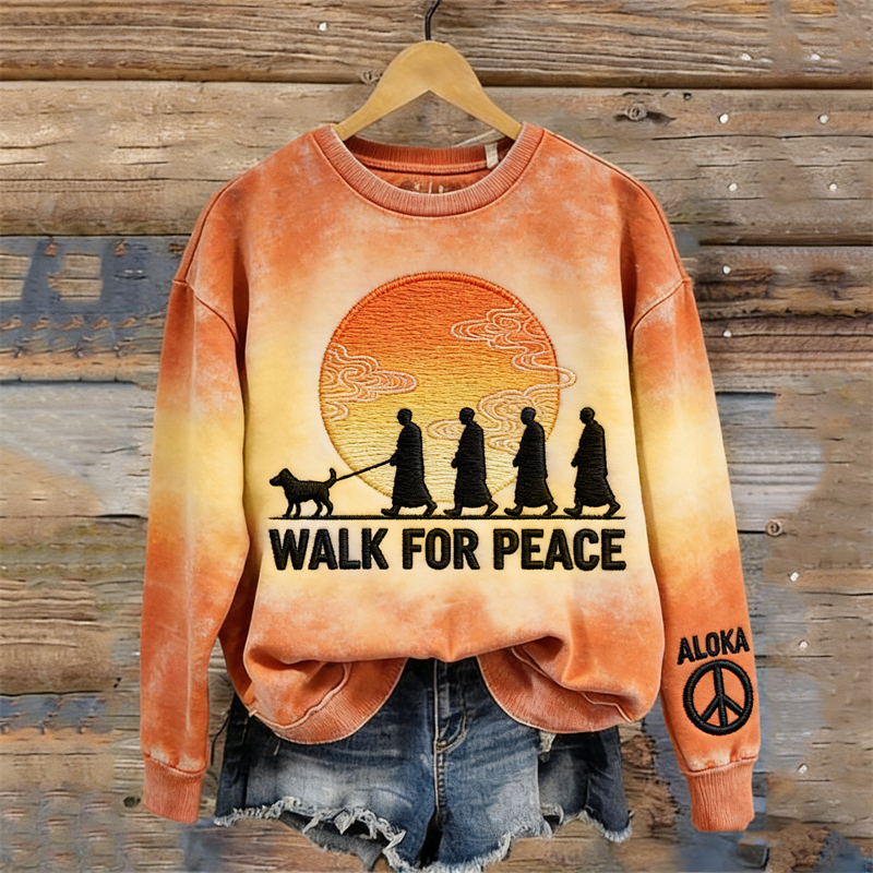 Walk For Peace Aloka Journey Gradient Sweatshirt