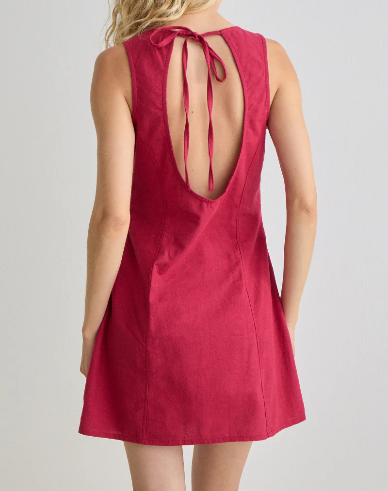 Ayana Mini Dress in Adrenaline Red