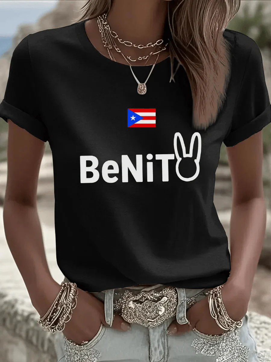 Women's Puerto Rico Print  T-shirt