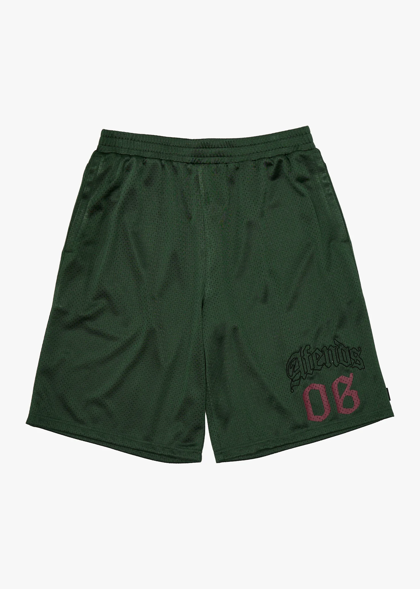 AFENDS Mens Zero Six - Basketball Short 22" - Pine