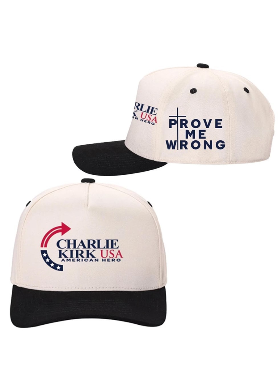 Freedom Charlie Kirk Hat Turning Point , Baseball Cap - White,One Size