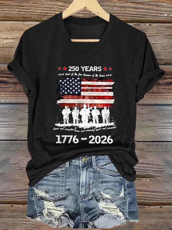 Women's Memorial Day Printed Short-Sleeve T-Shirt