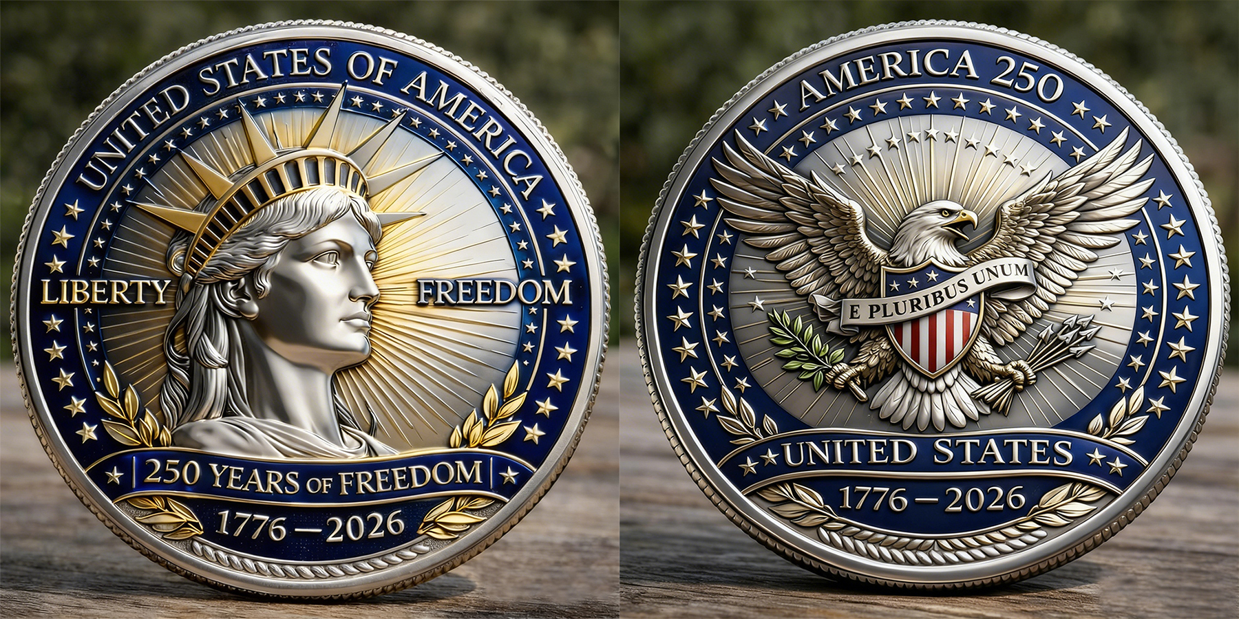 America 250th Anniversary Commemorative Coin 1776-2026