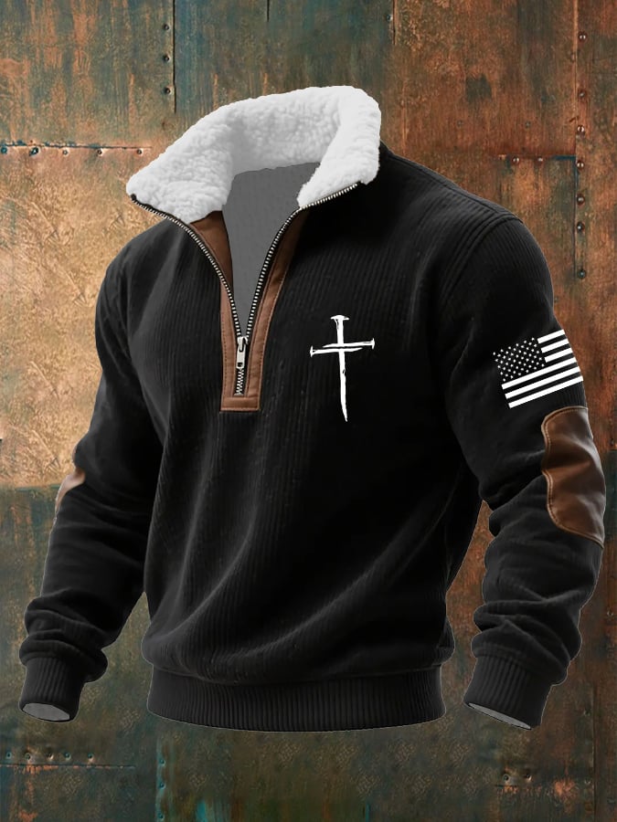 Men's Faith Textured Sweatshirt