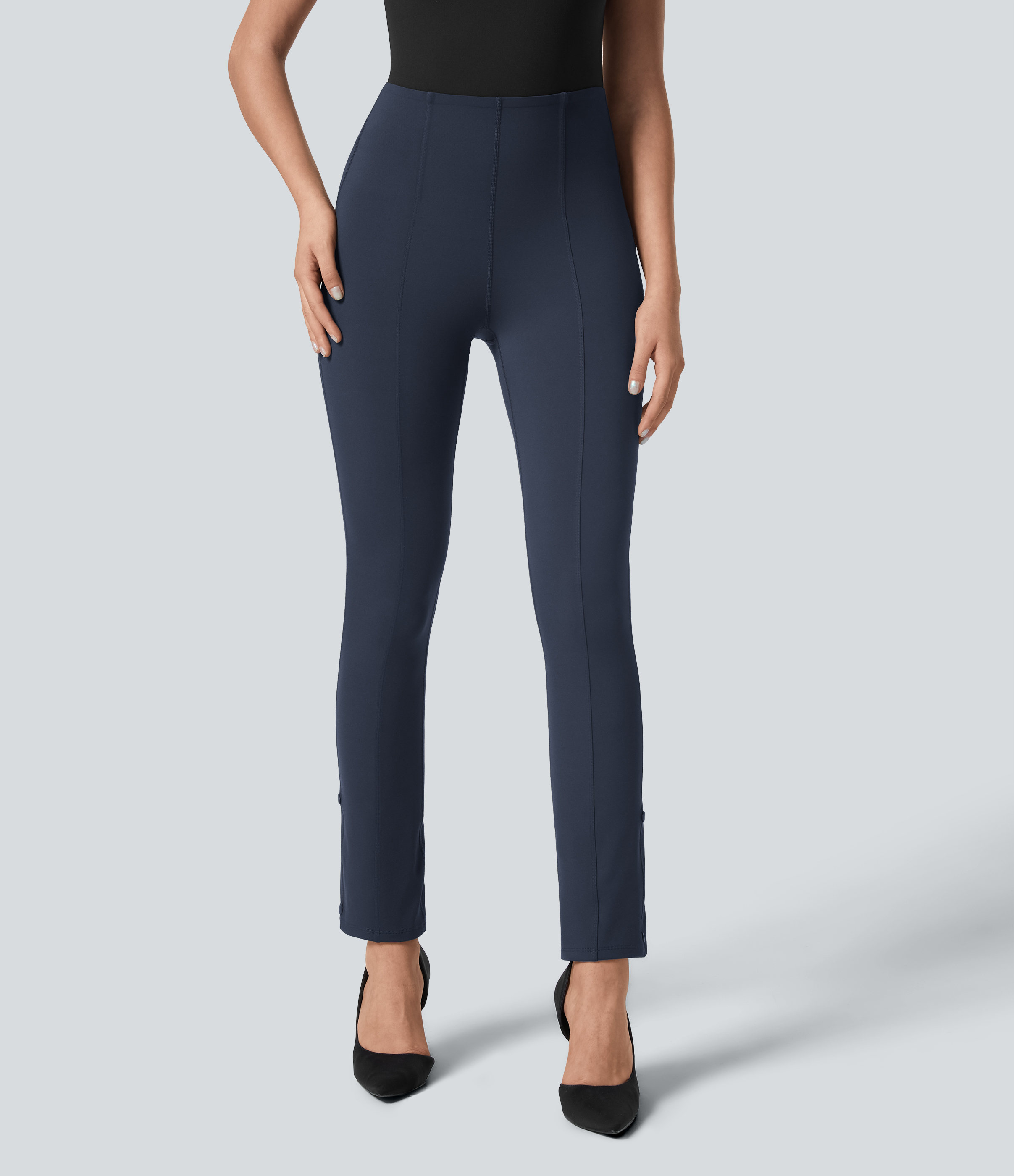 Halara Flex™ High Waisted Tummy Control Adjustable Hem Work 7/8 Pants