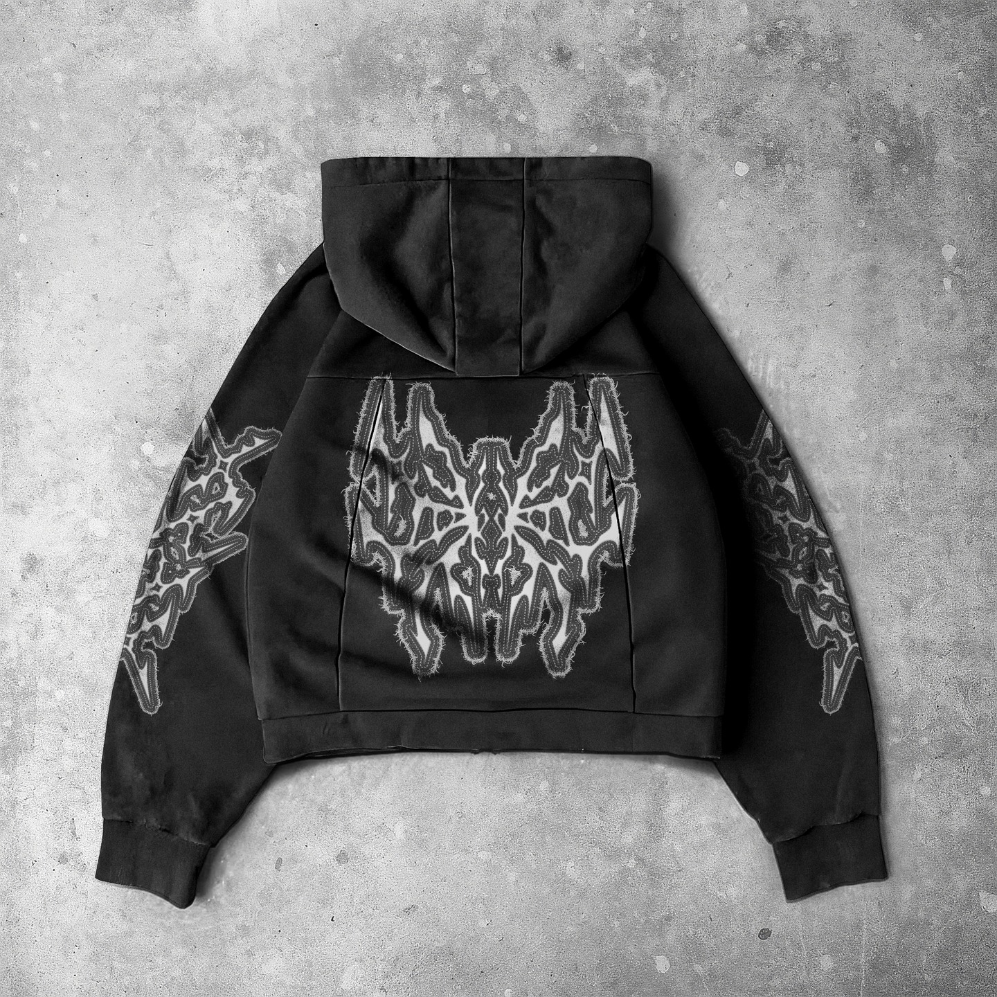 Butterfly Streetwear Zip-Up Hoodie