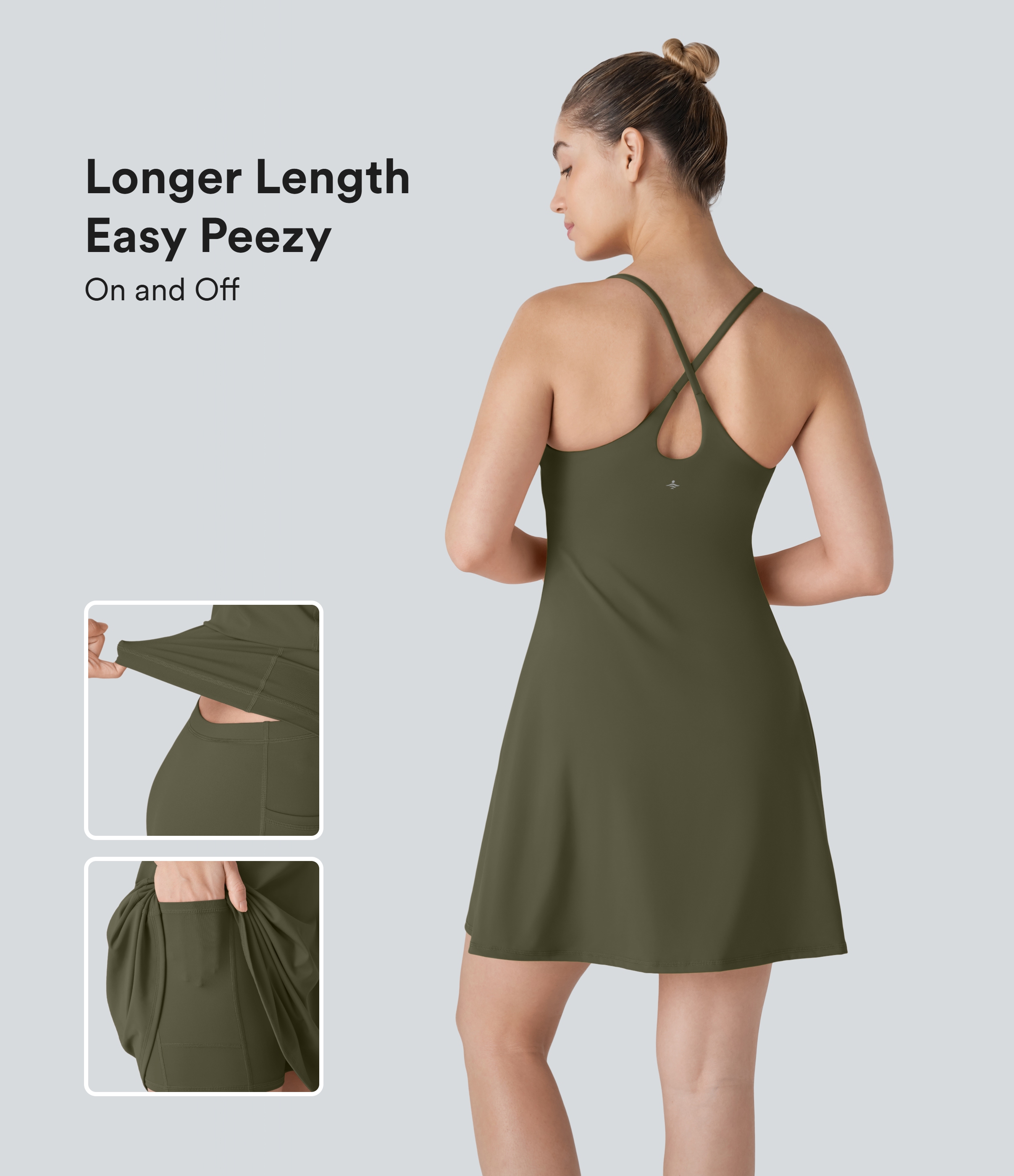 SoftlyZero™ Plush Backless Active Dress-Longer Length-Easy Peezy Edition