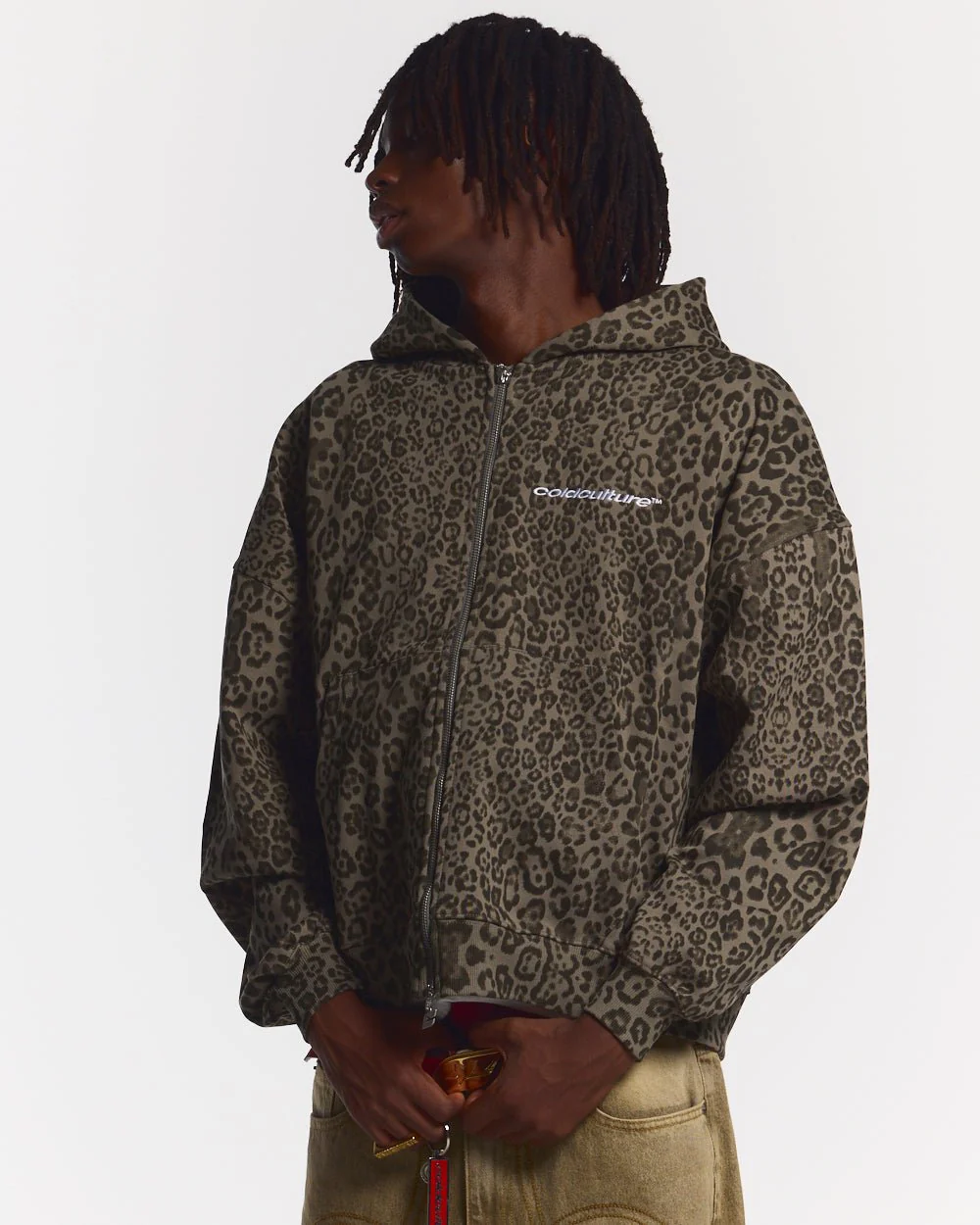 NOCTURNE BEAST ZIP HOODIE BROWN