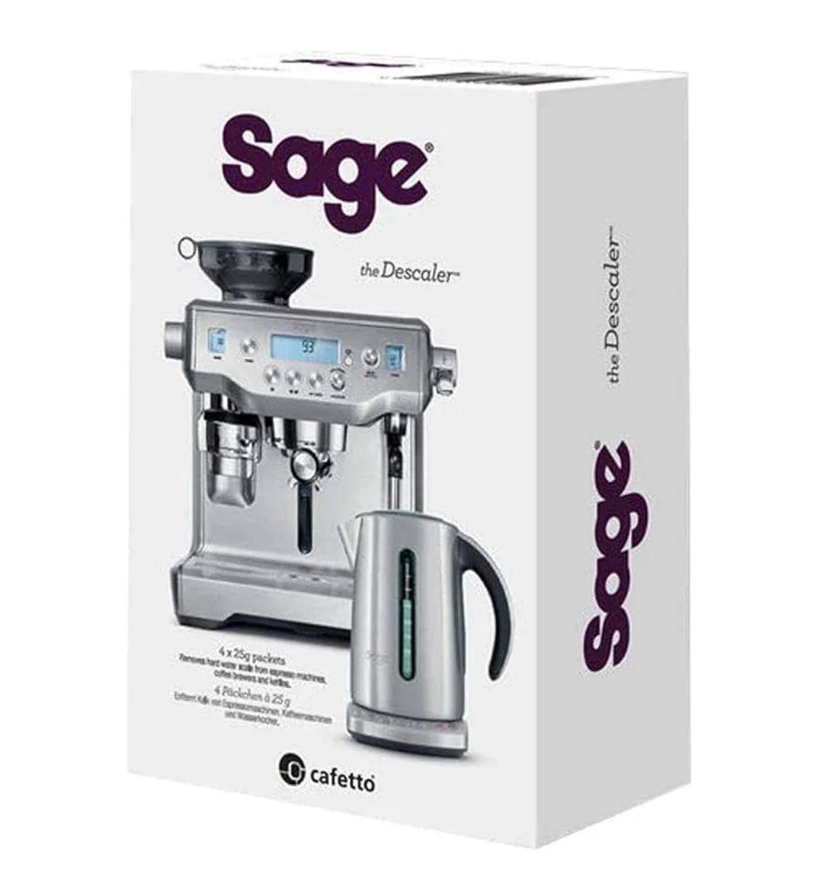 Sage Coffee Machine Descaler 4x25g packs