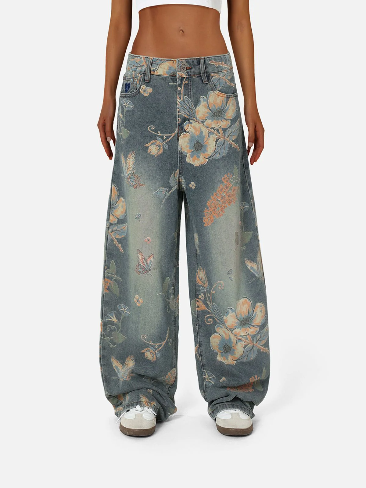 Aelfric Eden Floral Baggy Jeans