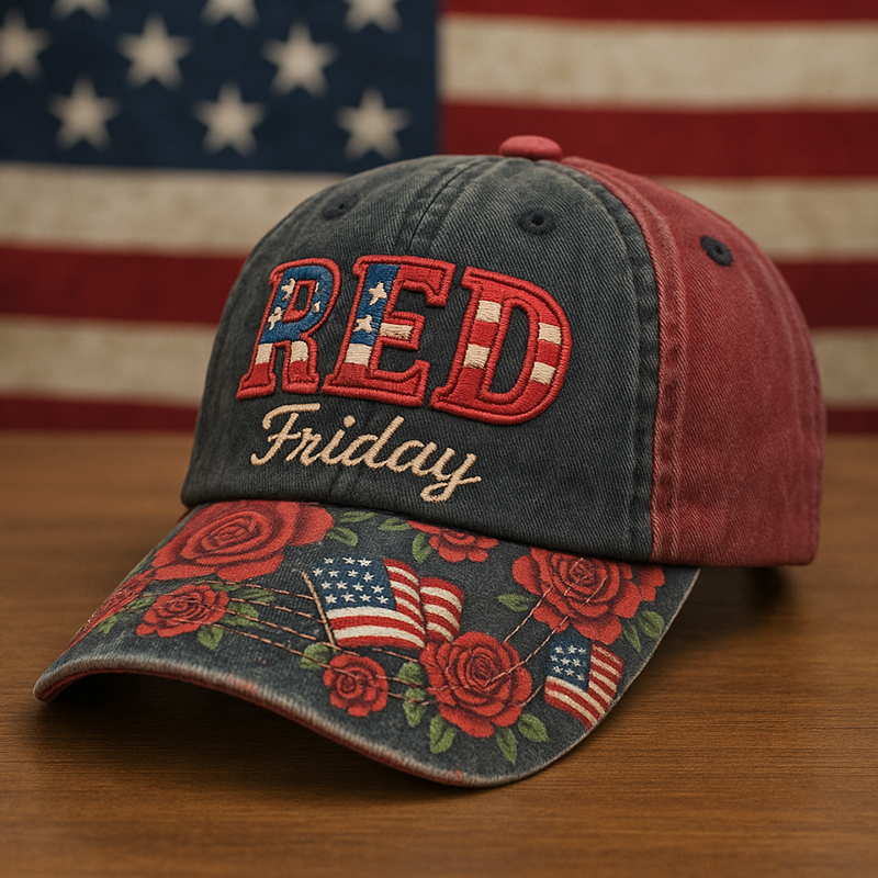 Red Friday Art Print Hat