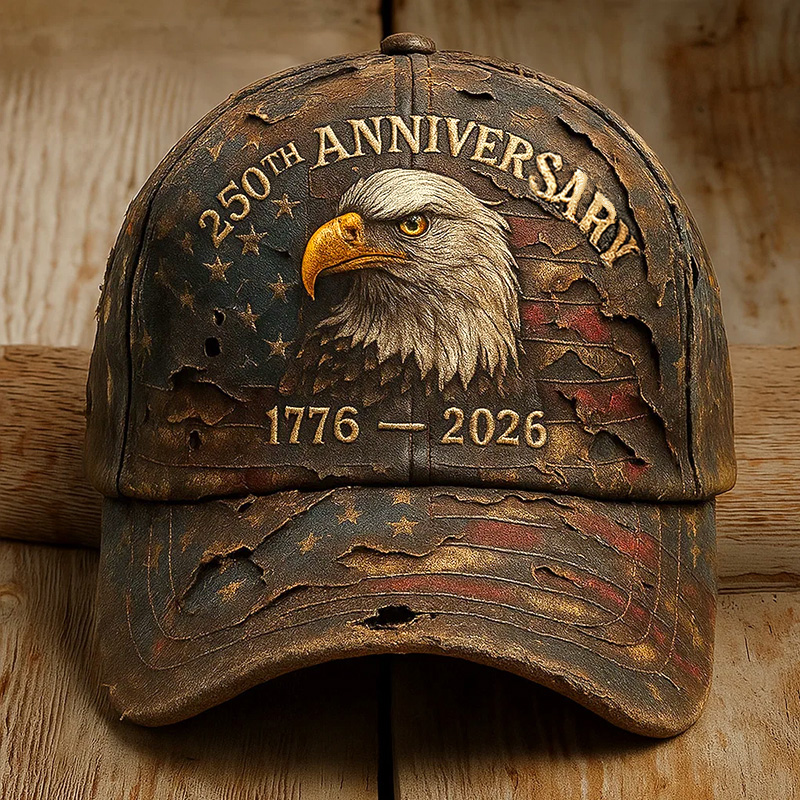 US 250th Anniversary Art Printed Casual Hat