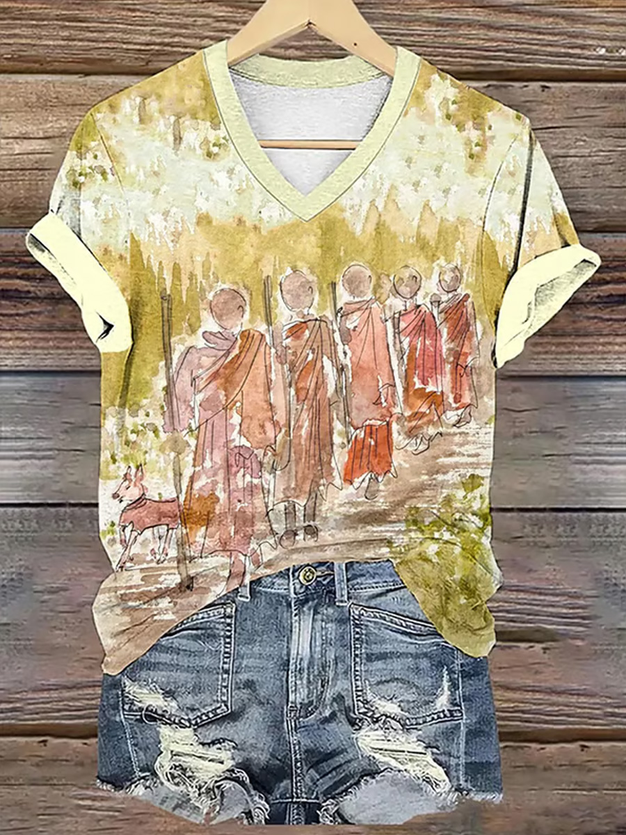 Walk For Peace Printed T-shirt