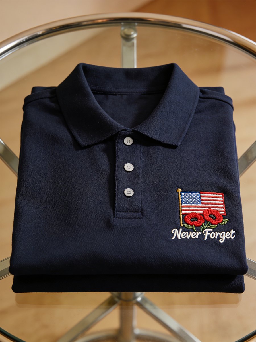 Men's Memorial Day Short-Sleeve Polo Shirt