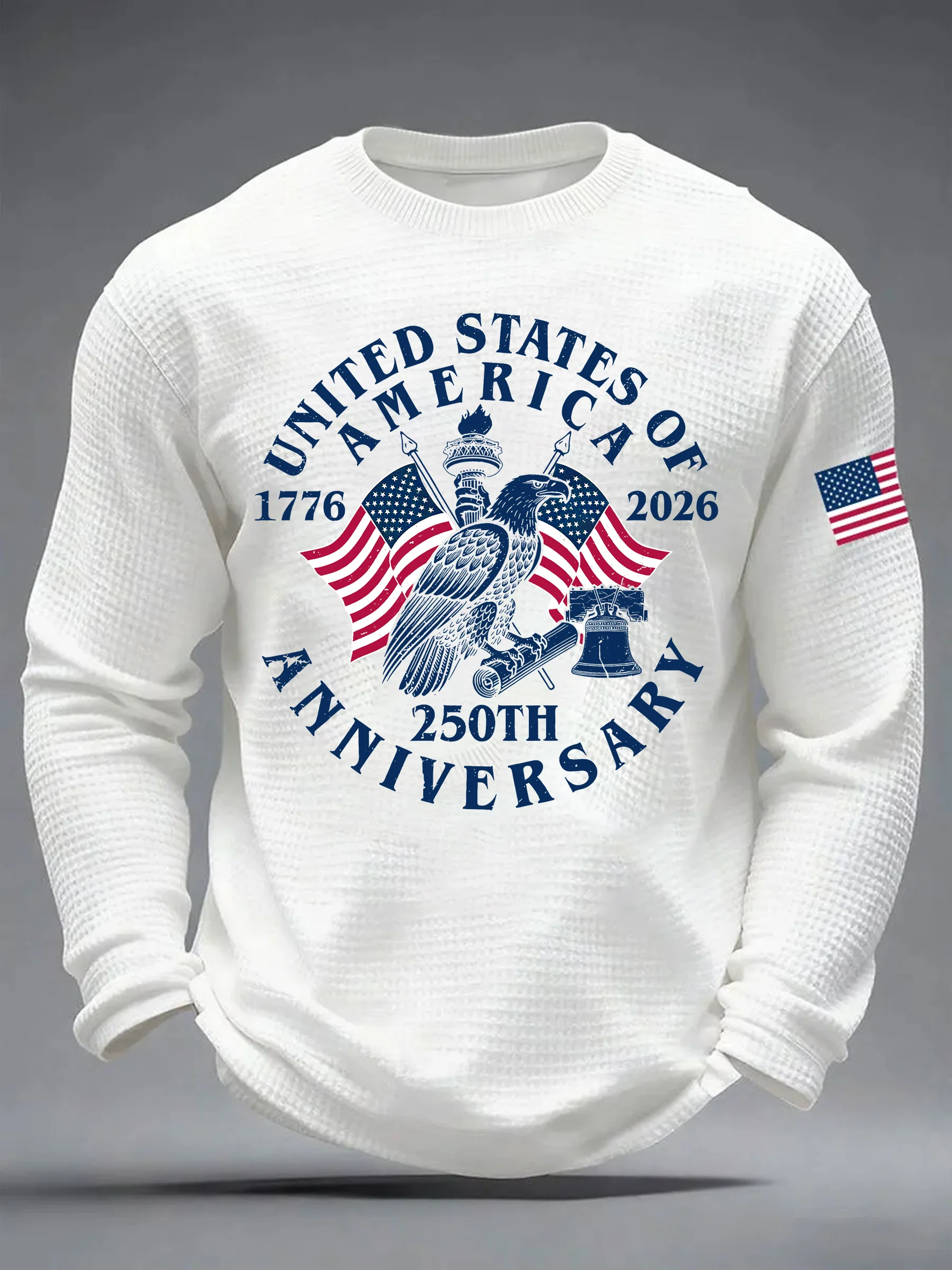 Men's 250th Anniversary Printed Waffle T-Shirt