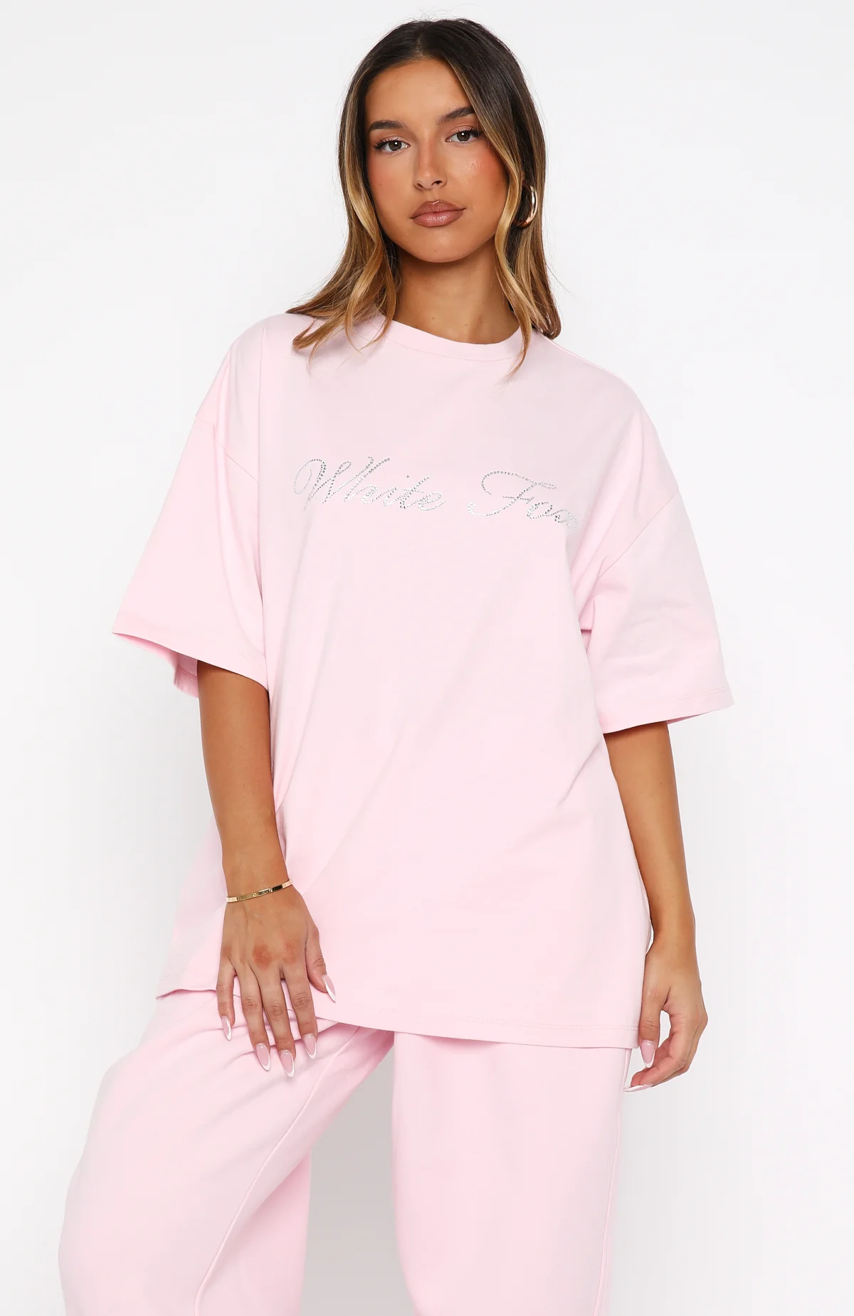 Make It Or Break It Oversized Tee Pink
