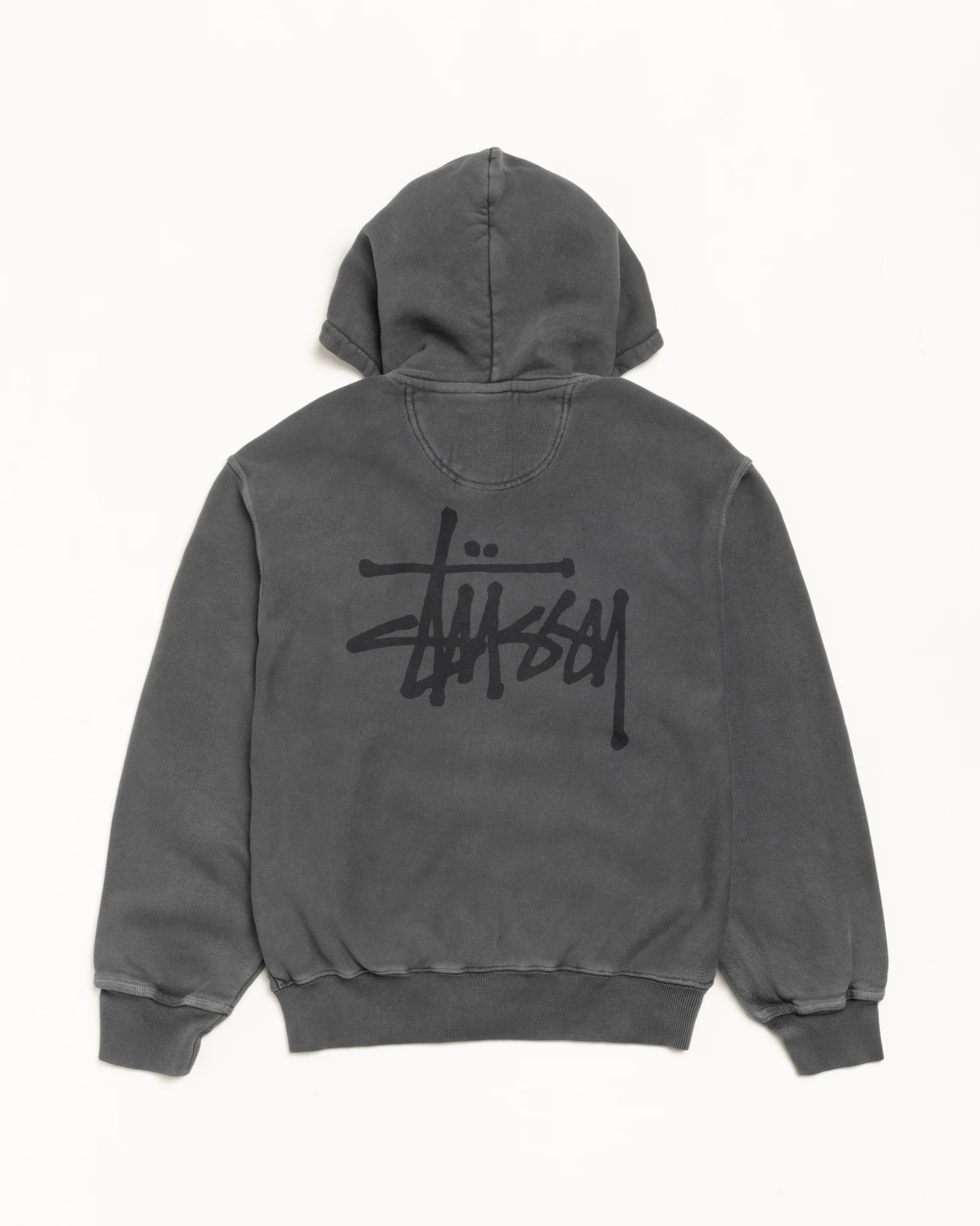 BASIC STÜSSY ZIP HOODIE PIGMENT DYED