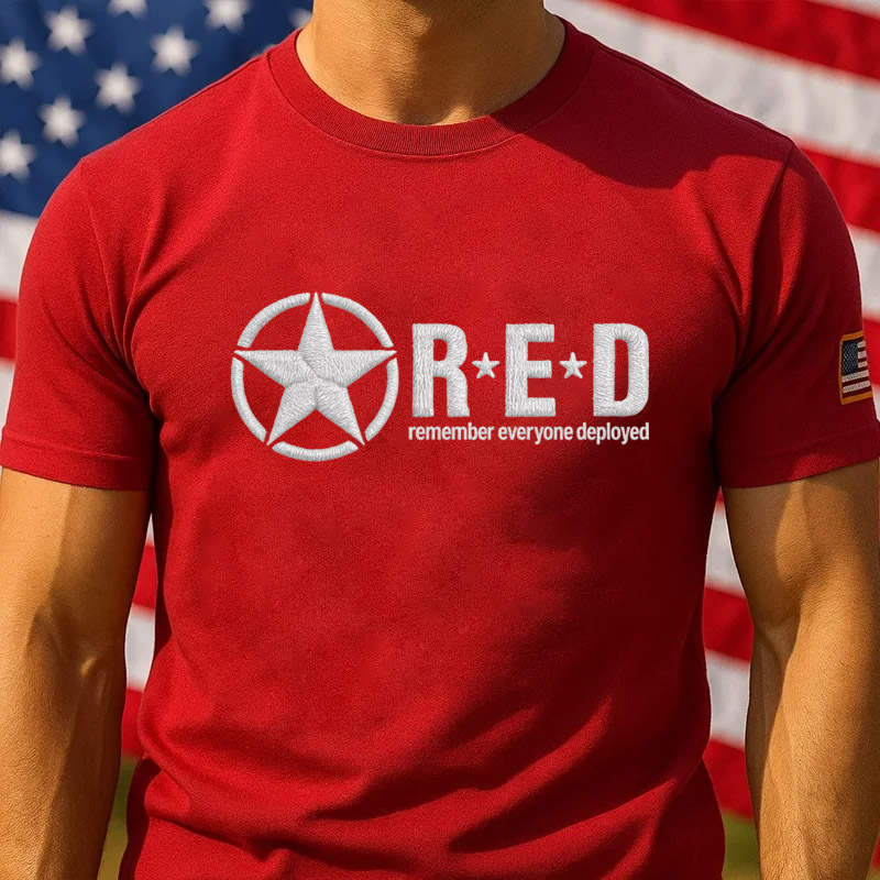 US Red Friday Printed Casual T-Shirt