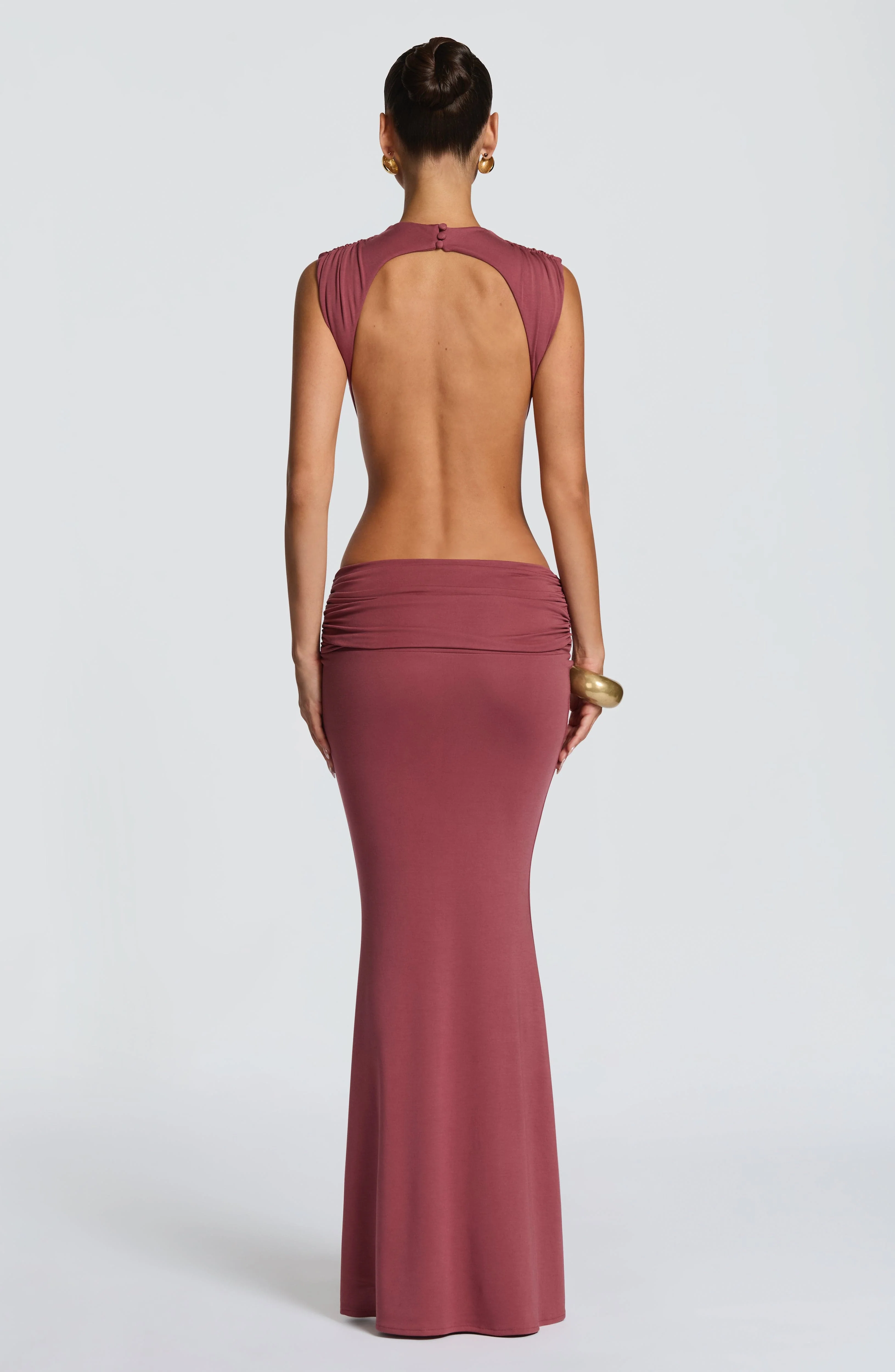 Fenella Maxi Dress - Rose Brown