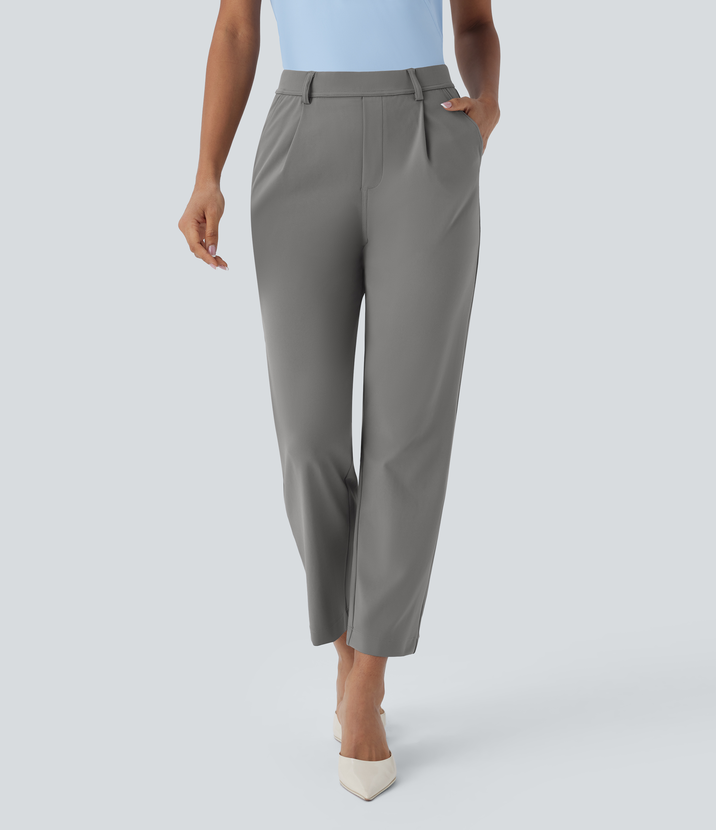 Halara Flex™ High Waisted Pocket Ankle Length Tapered Work Pants