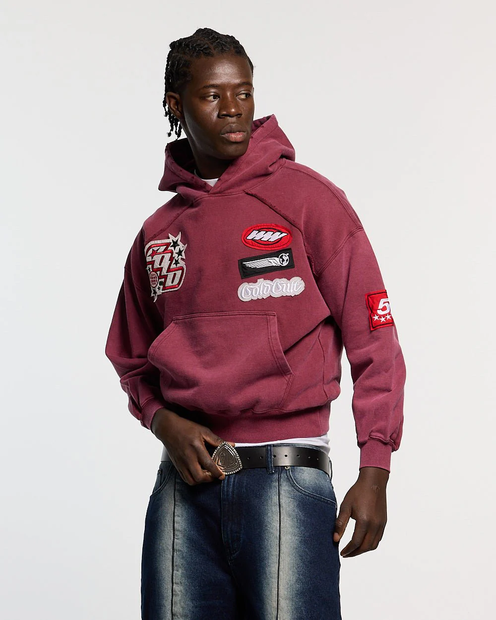 WALKER HOODIE BURGUNDY