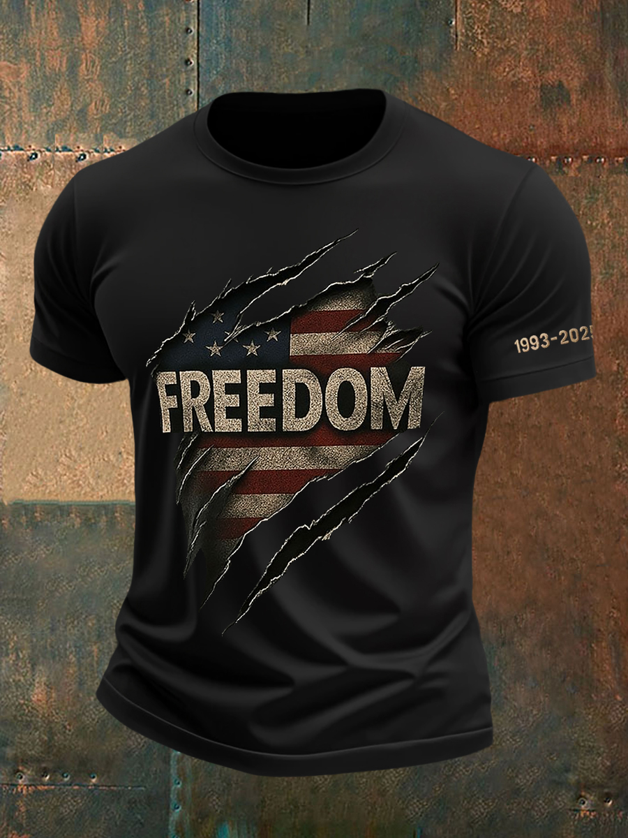 Men's Freedom Is Not Free R.I.P Charlie Kirk Short Sleeve T-shirt