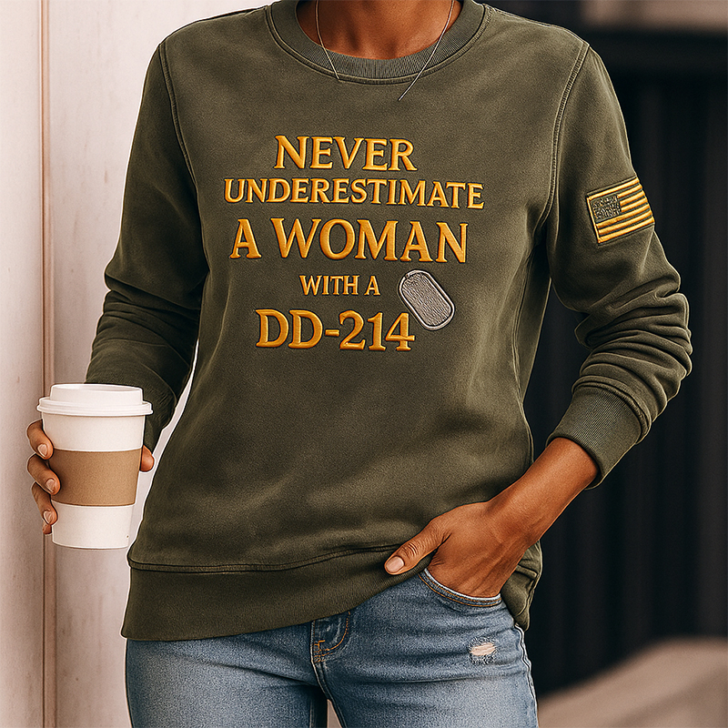 Veterans printed casual long-sleeved Sweatshirt