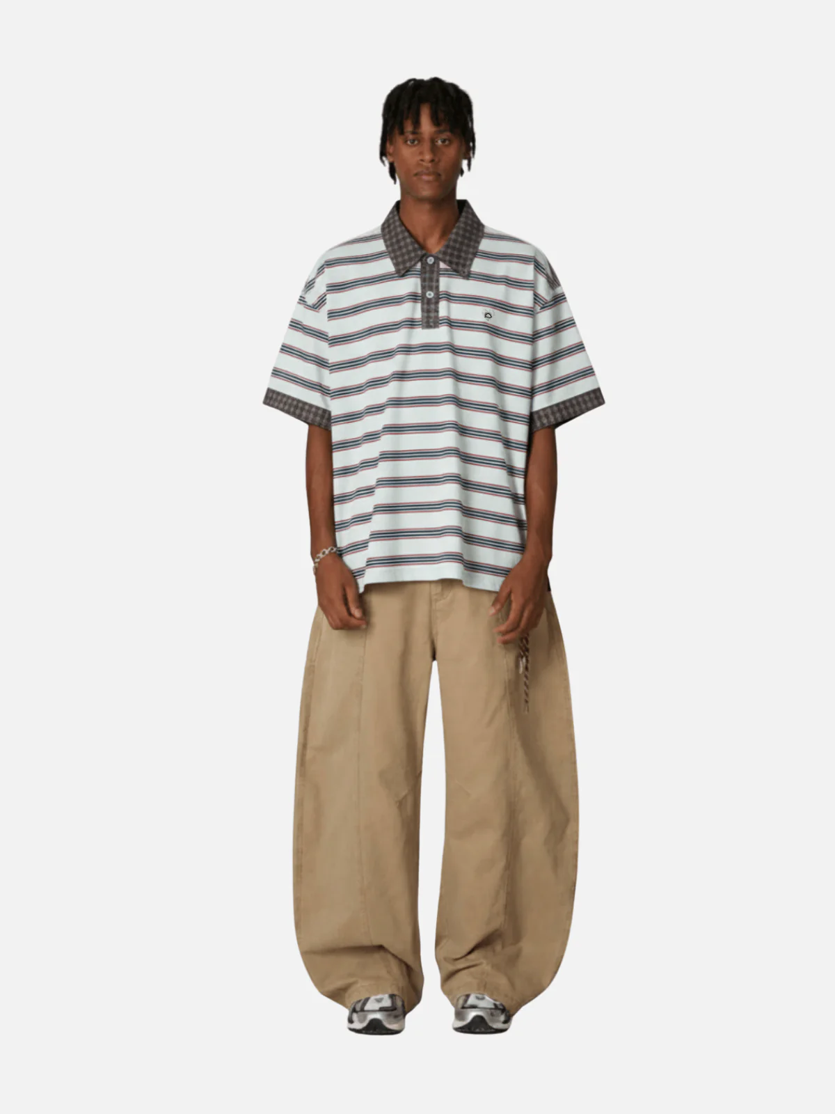 Aelfric Eden Stripe Contrast Collar Tee