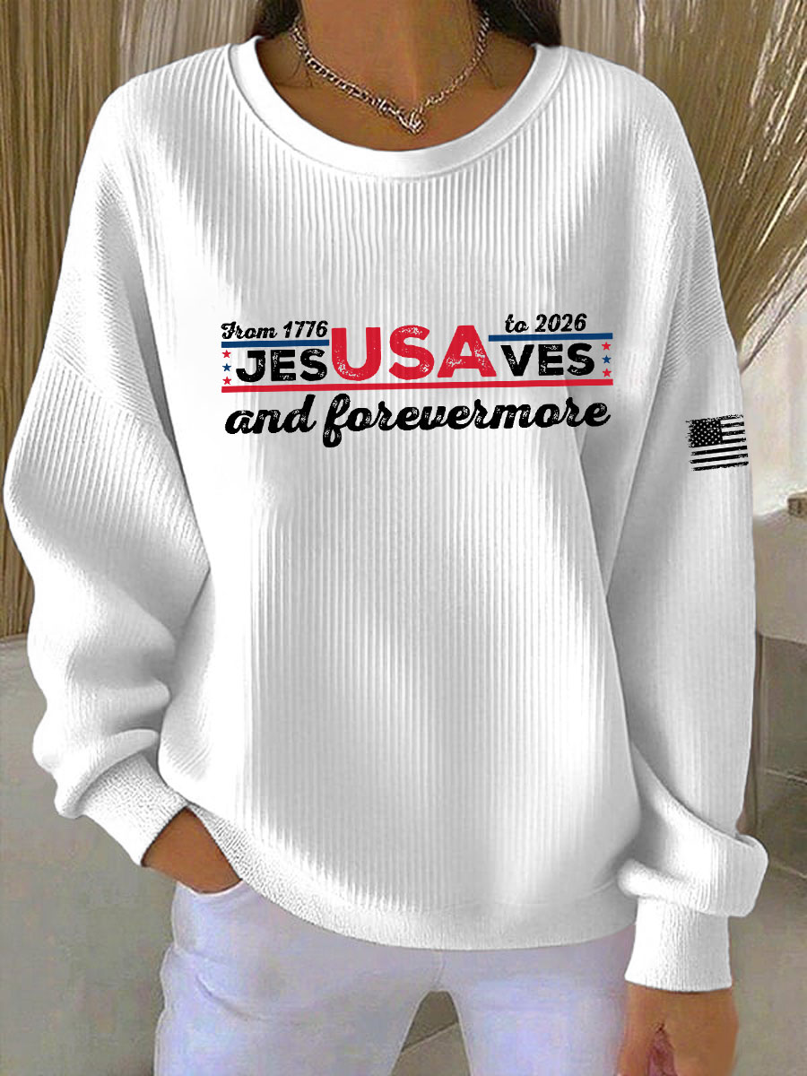 Women's 1776-2026 Printed Casual Sweatshirt