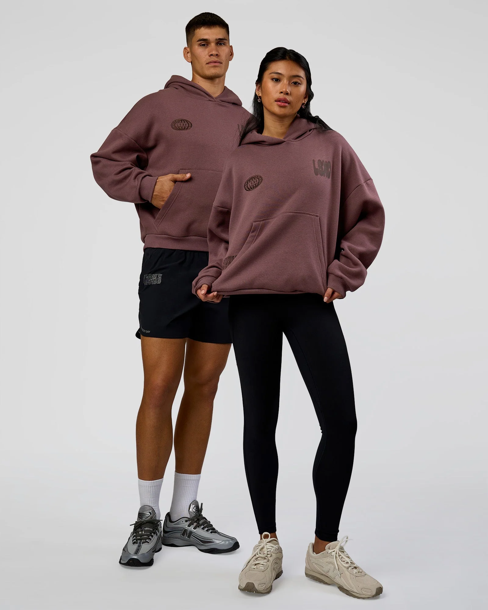 Static Grit Unisex Boxy Hoodie - Cocoa Powder-Hot Chocolate