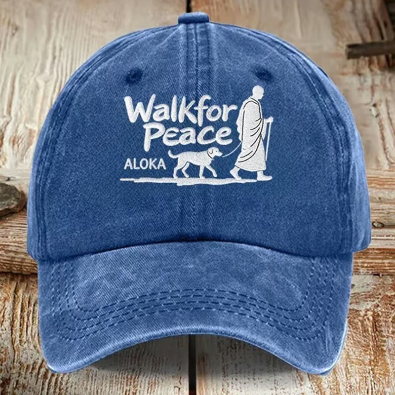 Unisex Walk For Peace Print Baseball Cap