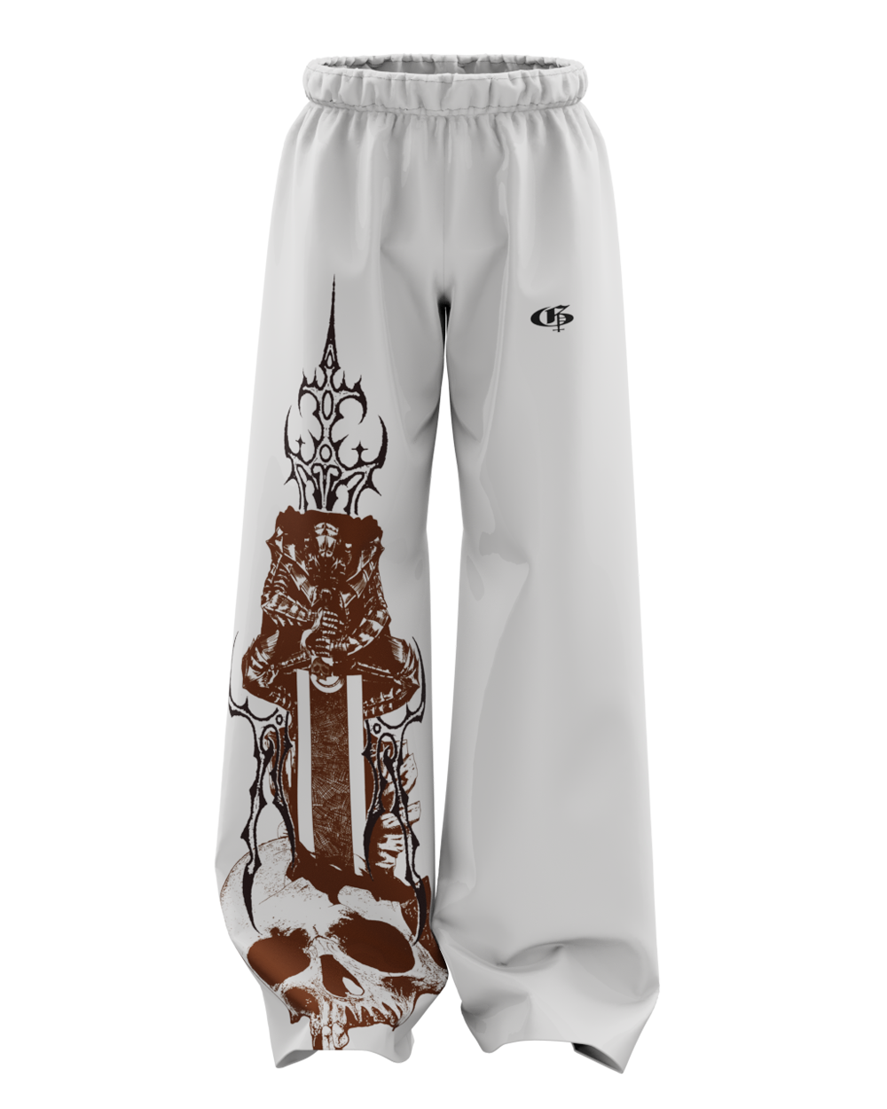 Akira OffWhite Unisex Straight Fit Baggy Pants