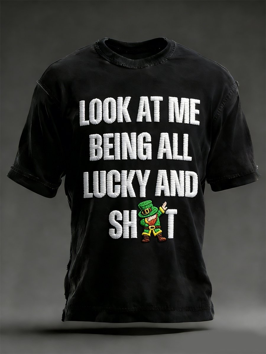 Men's St. Patrick Men's Shamrock Lucky Irish T-Shirt