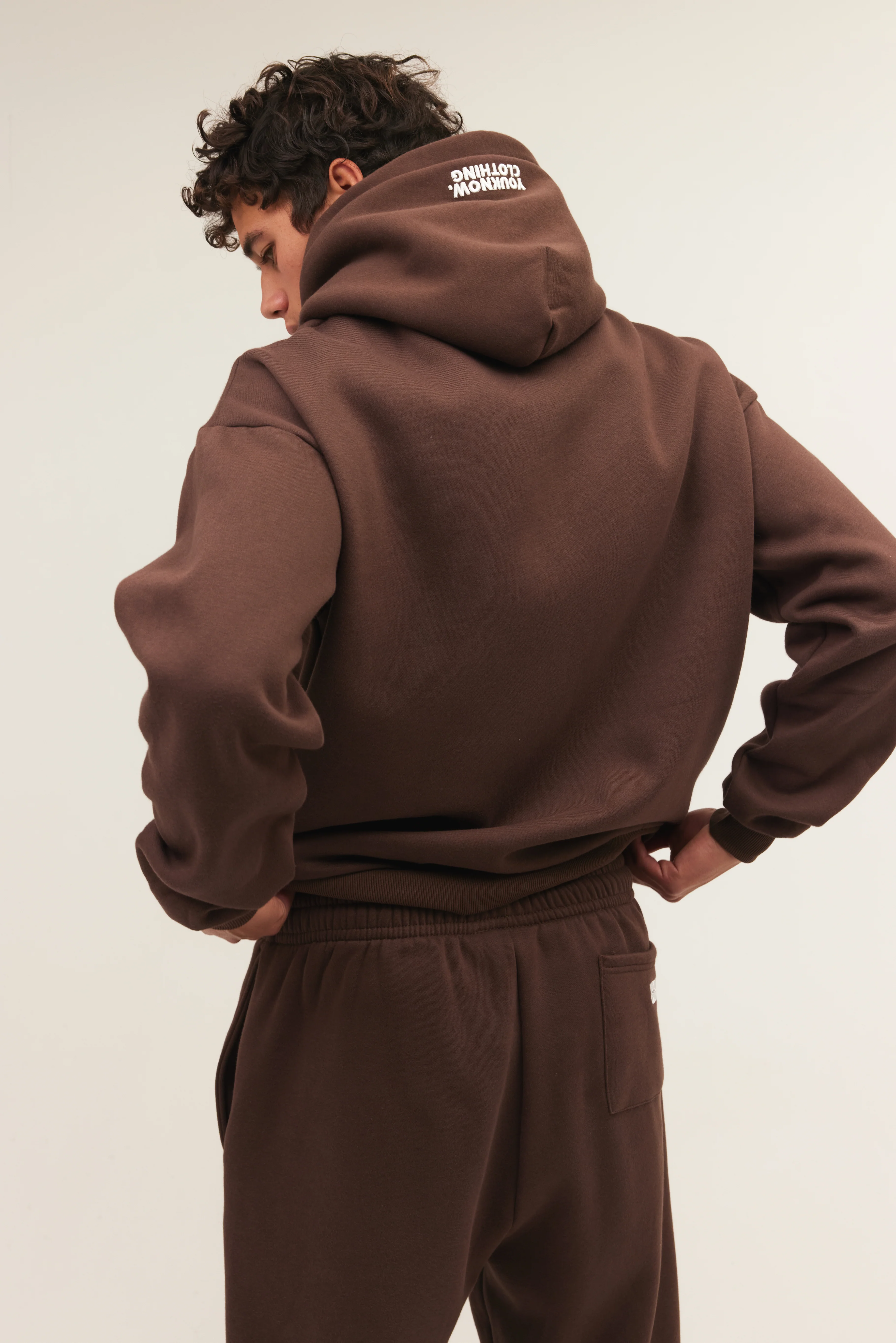 Block Hoodie | Brown