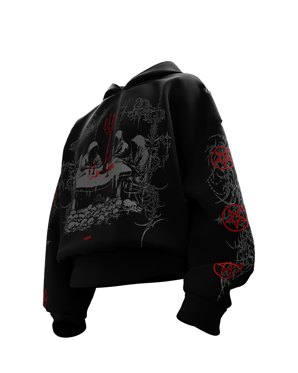 Ritual Black Boxy Oversized Hoodie