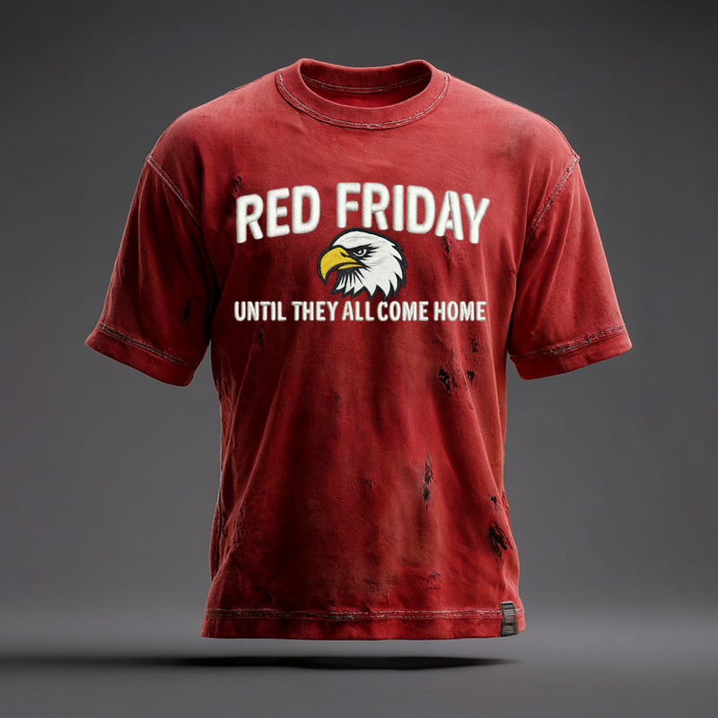 US Red Friday Printed Casual T-Shirt