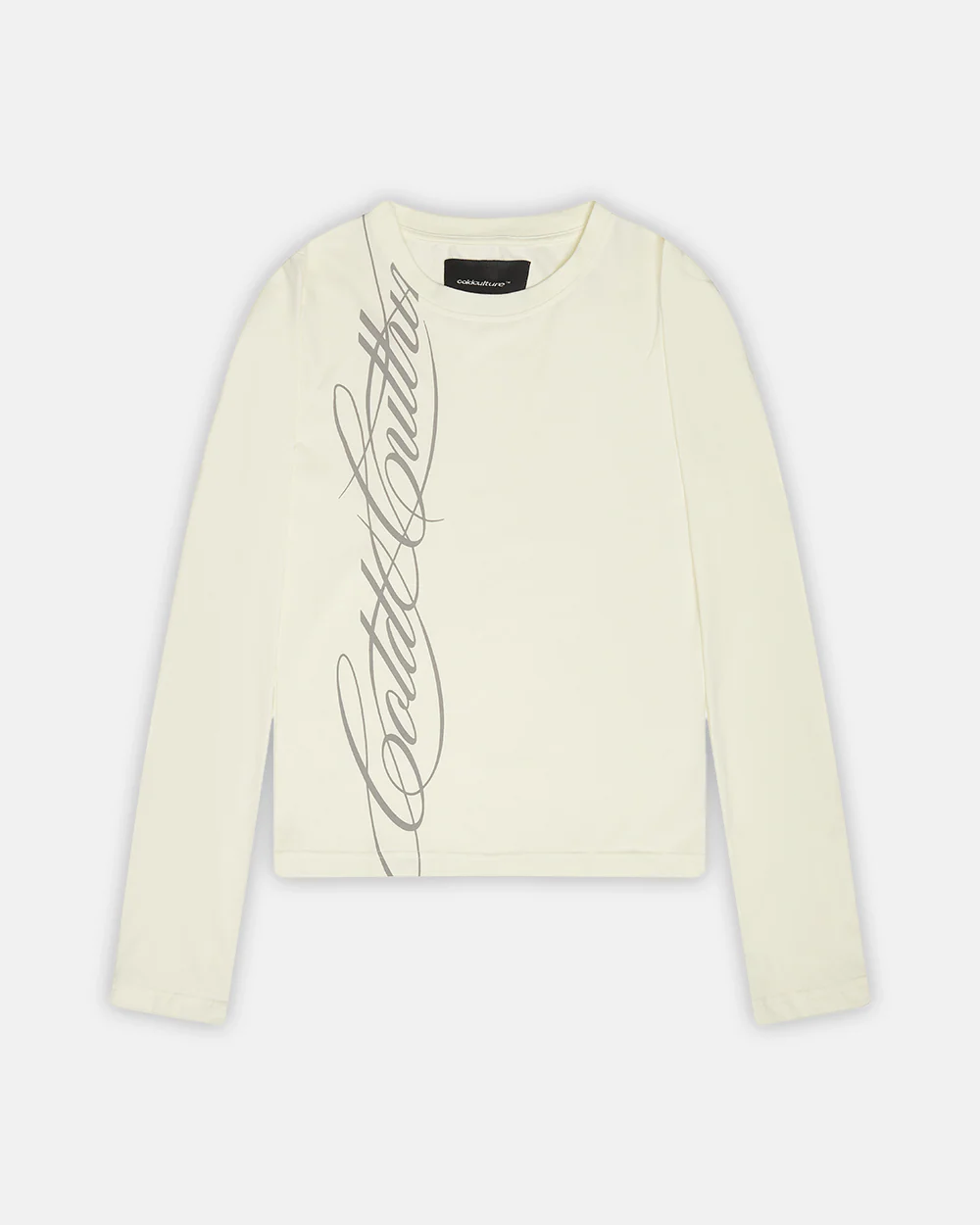 SCRIPT LONGSLEEVE TEE WHITE