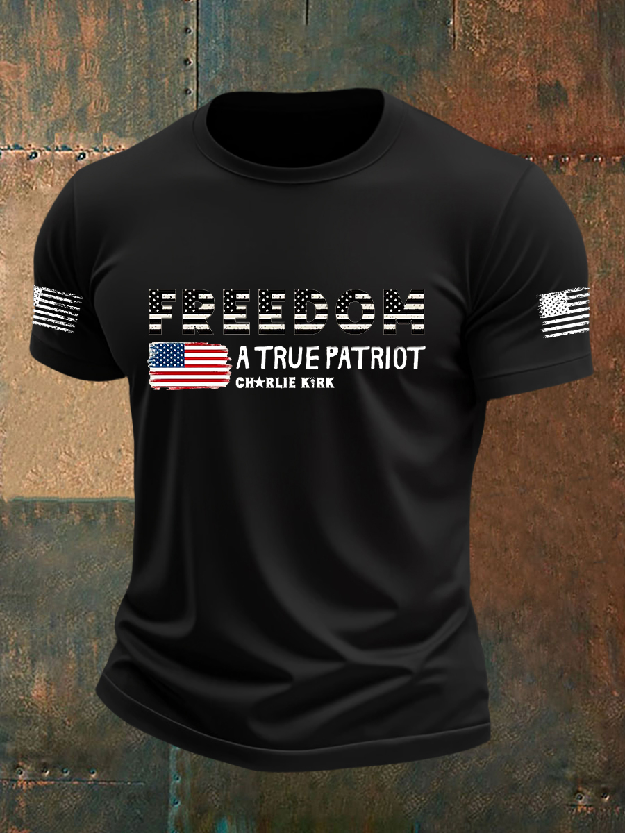 Men's Freedom Is Not Free This is the Turning Point R.I.P Charlie Kirk Short Sleeve T-shirt