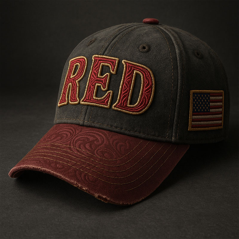 Red Friday Printed Casual Hat