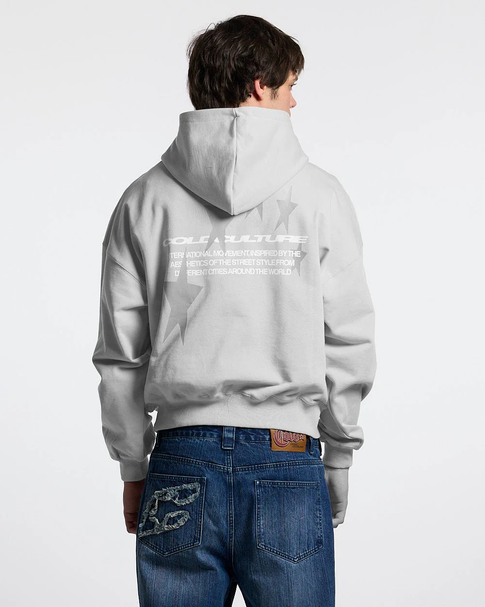 COSMOS ARC HOODIE LIGHT GREY