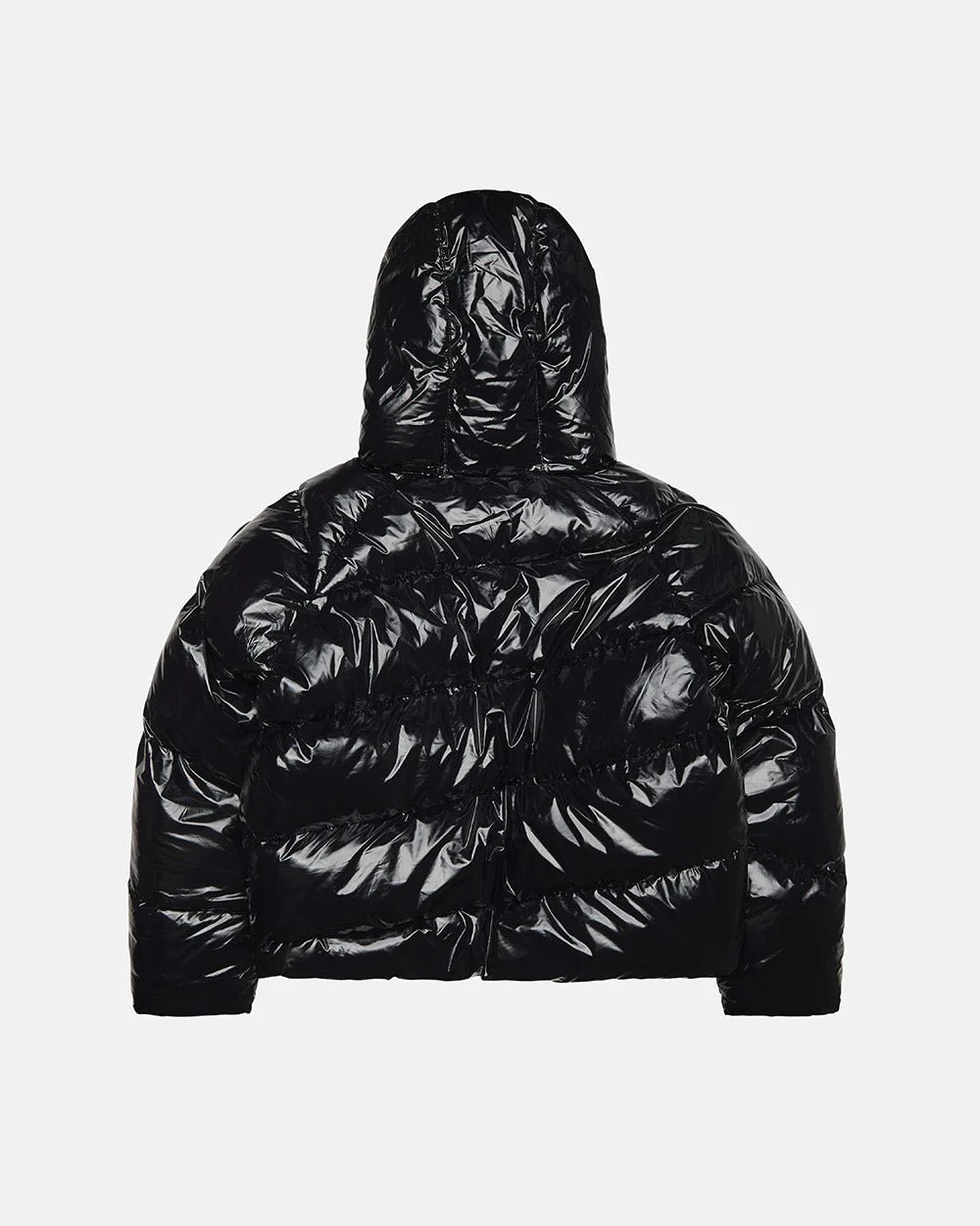 SPIRAL PUFFER GLOSSY BLACK