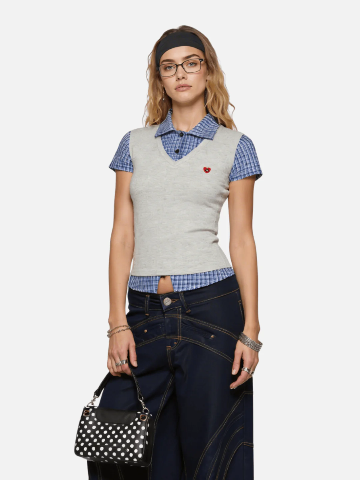 Aelfric Eden Layered Plaid Shirt Tee