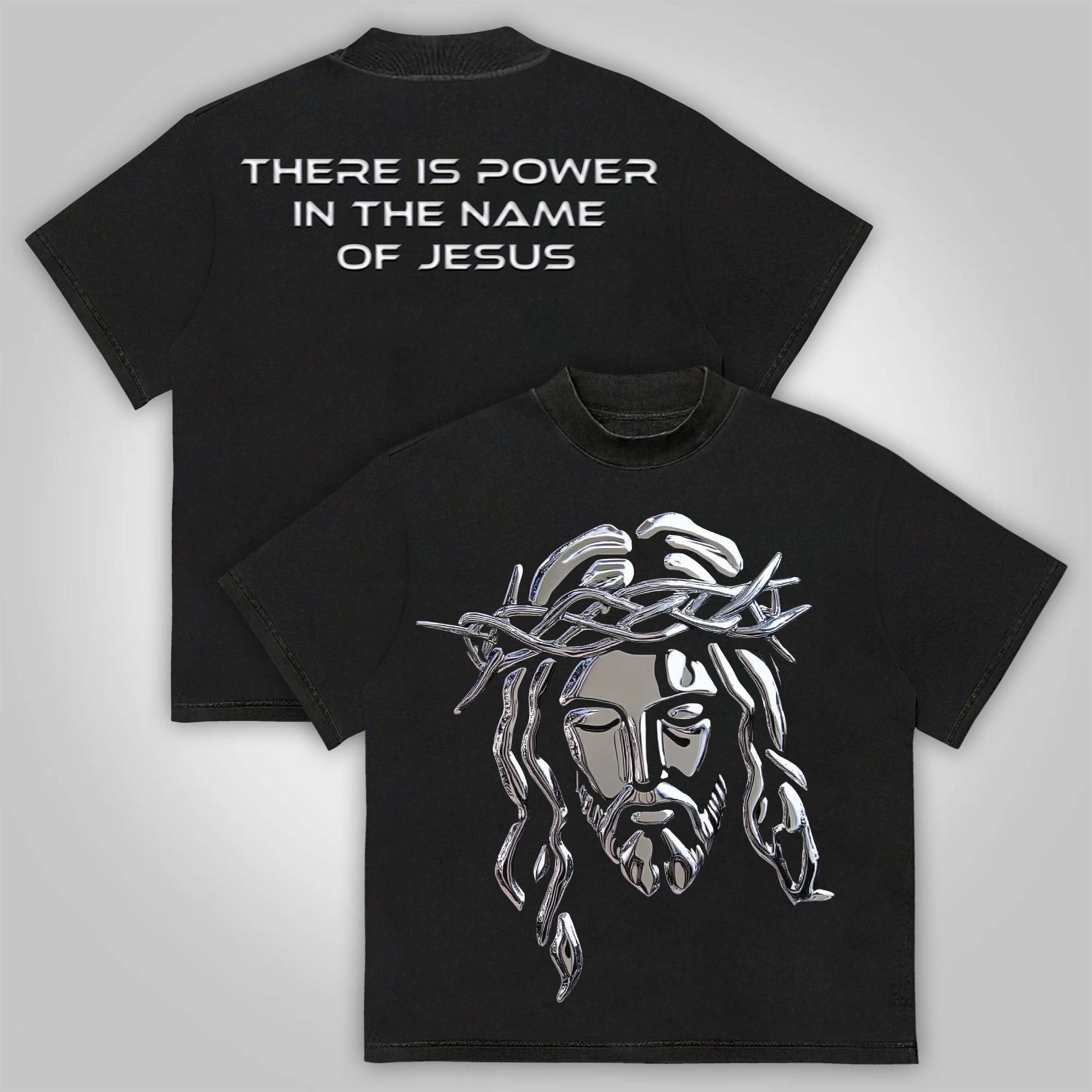 There Is Power In The Name Of Jesus Graphics Printed T-shirt