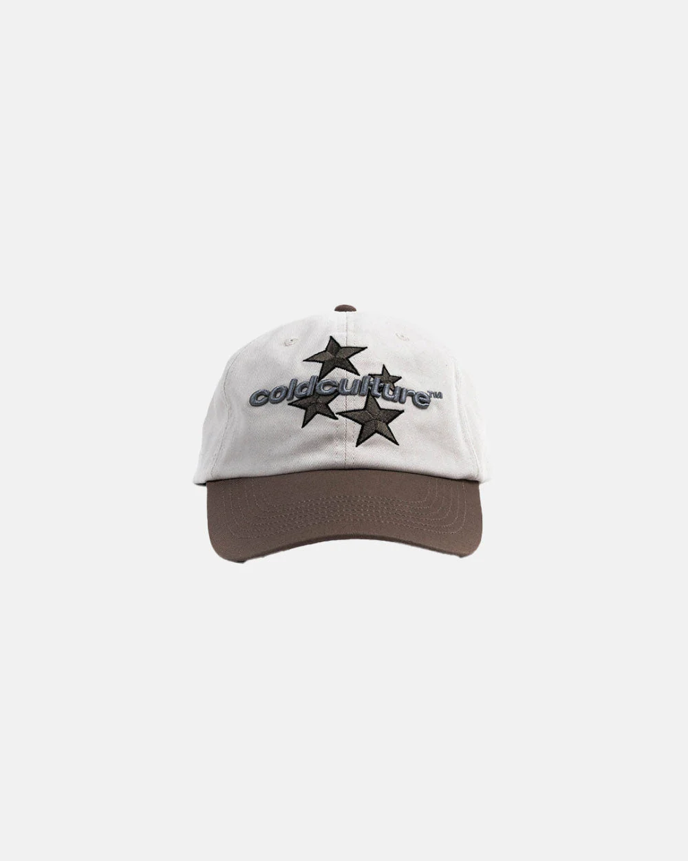 ITALIC STARS CAP IVORY WHITE/BROWN