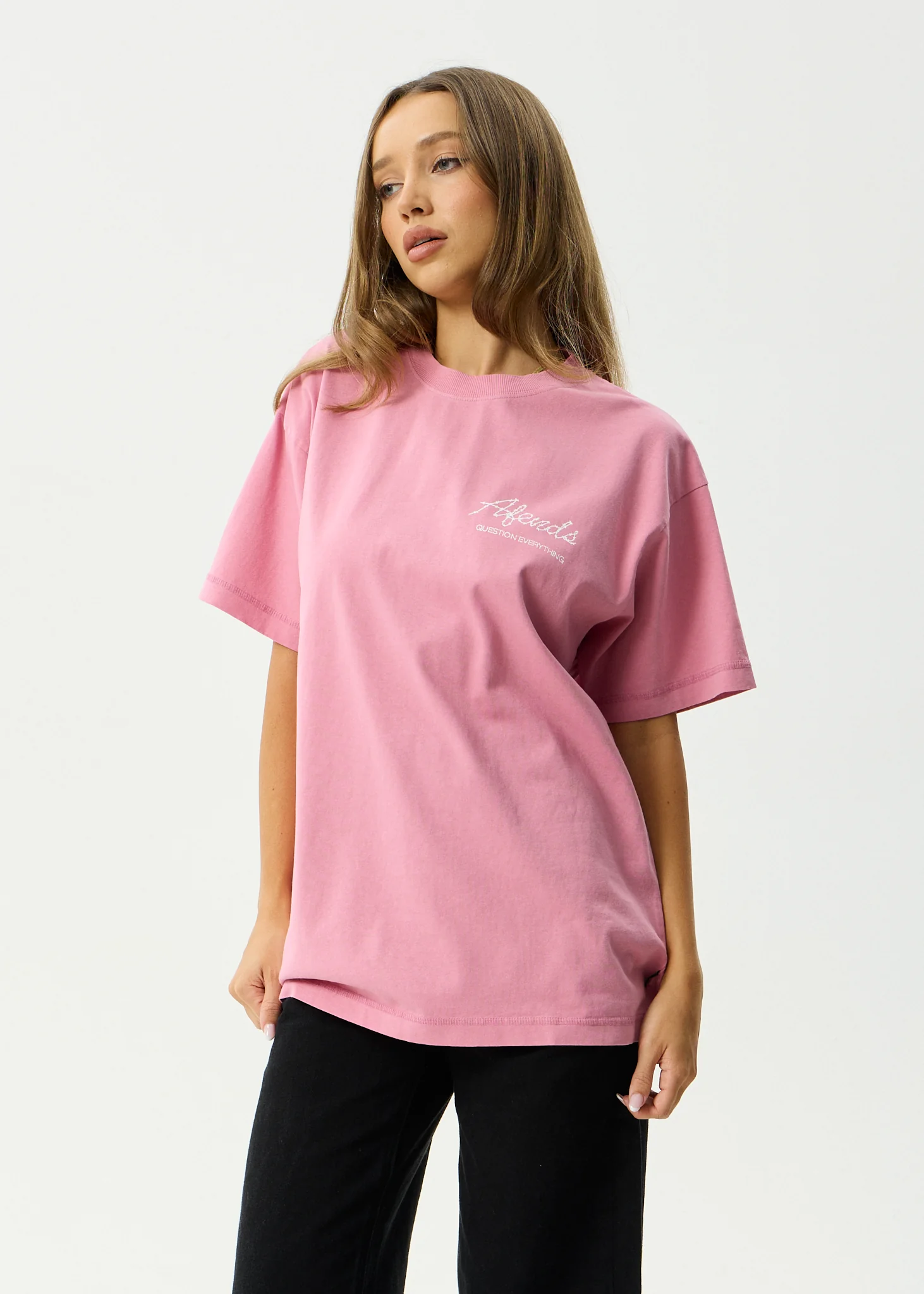 AFENDS Mens Valentine - Heavyweight Boxy Tee - Washed Marrakesh