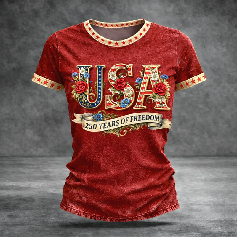 250 Years Birthday Art Print Casual T-Shirt